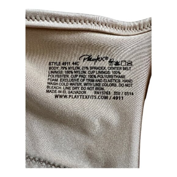 2 Playtex 4695 18 Hr Custom Flex Back Front Close Bra 44C New & Bra #4911 Beige - Picture 4 of 4